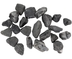 Juodi skaldyti akmenys akvariumams ir terariumams 20-30 mm 10 kg/PAK.