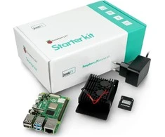 Raspberry Pi 4B WiFi 8GB RAM rinkinys su priedais - korpusas su dviem ventiliatoriais