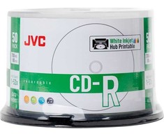 JVC CD-R 700 MB 52X INKJET Baltas SPAUSDINTAS TORTAS*50 701715JCK0021