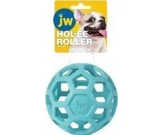 JW Pet JW BALL HOL-EE čiulptukas su kamuoliuku, vidutinio mėlynumo, 11,5 cm /12