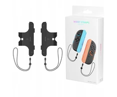 JYS 2x „Joycon Joy-con“ vertikalios rankenos + dirželis „Nintendo Switch 2“ / „NSW 2“ / juodas