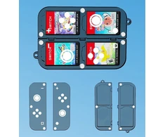 jys Pudełko Dėklas Case Futerał Obudowa Box Na žaidimų kortelėm skirtų Nintendo Switch Oled / Transparentny - Juodas