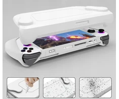 JYS dėklo dangtelis 2in1 priekinis galinis, skirtas Asus Rog Ally konsolei / Jys-ra005-v3 / baltas
