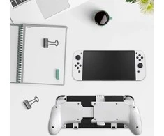 JYS Grip rankena, skirta Nintendo Switch OLED / Lite balta