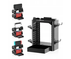 JYS Organizer Stojak Laikiklis Na Konsolę Gry Pady Do Nintendo Switch 2 Ns2 Oled / Jys-ns153b-v2 / Juodas