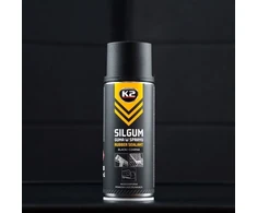Melle K2 GUMINĖ DANGA PURŠKIAMA SILGUM juoda 400 ML
