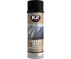 Akriliniai matiniai juodi dažai K2 Juodas, 500 ml