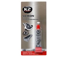Melle K2 SILIKON RAUDONAS 21G AUKŠTATEMPERATŪRIS +350°C, SKYSTAS TARPIKLIS