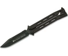 K25 Butterfly peilis K25 36214 Balisong Universal Juodas