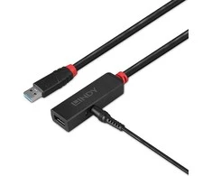 USB Prailginimo Laidas - LINDY USB 3.0 Aktyvus Prailginimo Laidas Plonas 8 m