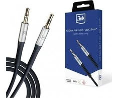 3MK kabelis AUX Jack 3,5 mm - Jack 3,5 mm1m