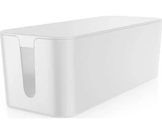 Kabelis 4kom.pl Kabelių laikiklis sieninis grindų konteineris kabelių dėžė Alogy Box L 40cm didelis Bl
