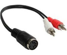 GoodConnections Kabelis Alcasa Cinch męski - 5-pin DIN żeński (AD-2CS5B)