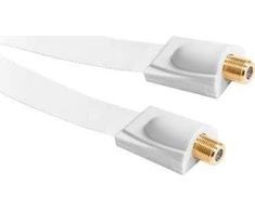 Oem HQ lango F-socket F-socket kabelis.baltas