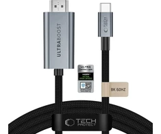 Kabelis Aptel Tech-Protect Ultraboost Cable USB-C To HDMI 2.1 8K 60Hz 300cm Pilkas (THP5951)