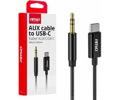 USB-C į 3,5 mm Mini Jack AUX kabelis 1 m AMIO-04294