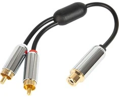 Oem Blow skirstytuvas RCA lizdas - 2xRCA kištukas 15cm