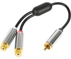 Blow RCA skirstytuvas: WT-2GN METAL su 15 cm kabeliu