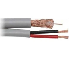 TST Kabelis stebėjimo kamerai maitinimas+vaizdas RG59+2x0,75mm, 1 metras