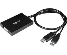 Club 3D DisplayPort į Dual Link DVI-D HDCP ON versijos aktyvusis adapteris M/F - CAC-1010