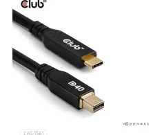 Kabelis Club 3D Club3D Kabelis USB Typ C MiniDP 2.1 2m 8K30Hz St/St mažmeninė prekyba