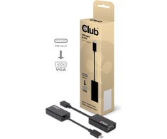 USB adapteris Club 3D USB-C - VGA Juodas (CAC- 1502)