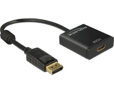DELOCK Adaptorcable DisplayPort 1.2 kištukas > HDMI lizdas juodas 4K Active