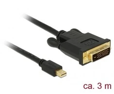 Delock Cable mini Displayport 1.1 vyriškas > DVI 24+1 vyriškas 3 m