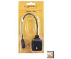 DELOCK Adapteris HDMI kištukas prie 2x HDMI lizdo