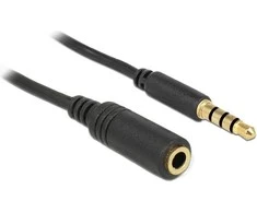 Delock Kabelis minijack plėtinys M/F 3Pin 5m juoda