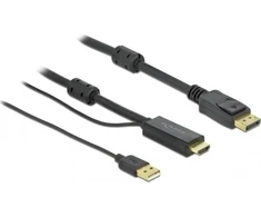 Kabelis Delock Rodyti Uostas - HDMI 5m juoda (85966)