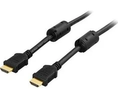 Kabelis DELTACO, 4K, UltraHD, 60Hz, 0.5m, Auksu dengti kontaktai juoda / HDMI-1005