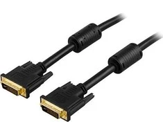Kabelis Deltaco DVI-I - DVI-I 2m juoda (DVI-625A)