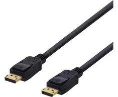 DELTACO „DisplayPort“ kabelis, 2m, 4K UHD, DP 1.2, juodas DP-1020D