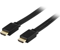 Kabelis Deltaco HDMI - HDMI 3m juoda (HDMI-1030F)