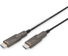 Digitus Hibridinis AOC HDMI 2.0 Premium didelės spartos Ethernet 4K60Hz UHD HDMI D/A HDMI D/A M/M juodas 20m
