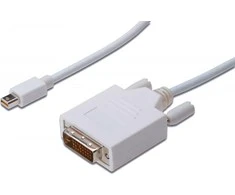 Kabelis Digitus Rodyti Port Mini - DVI- D 2m balta (AK- 340305- 020- W)