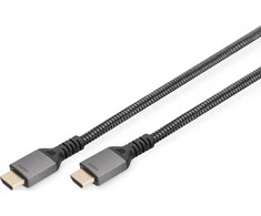 „Digitus“ | 8K PREMIUM HDMI 2.1 jungiamasis kabelis | DB-330200-010-S | HDMI kištukas (A tipo) | HDMI kištukas (A tipo) | HDMI į HDMI | 1 m