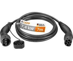 LappKabel LAPP 2 tipas, iki 7,4 kW, 7 m, juoda (5555934006)