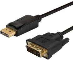 Vaizdo Laido Adapteris - Savio Cl-122 DisplayPort DVI 3m Juodas
