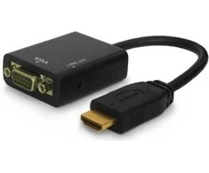 Savio CL-23 video cable adapter 0.5 m VGA (D-Sub) HDMI Type A (Standard) Juodas