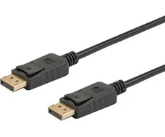 DisplayPort Kabelis - Savio CL-137 3 m Juoda