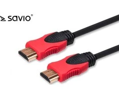 Kabelis Savio HDMI - HDMI 7,5m raudonos (SAVIO CL- 140)