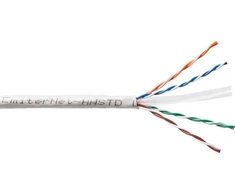 Kabelis Emiter Net UTP (U/UTP) kat.6 450MHz, viengyslis, standartinis, PVC, pilkas