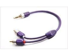 Kabelis Furutech ADL Jack 3,5mm - RCA (Cinch) x2 1,2m violetinė