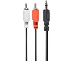 Kabelis Gembird Jack 3.5mm - RCA (Cinch) x2 1.5m juoda (CCAB-458)