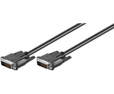 Kabelis Goobay DVI-D - DVI-D 0.5m juoda (93295)