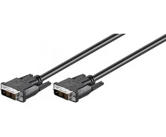 Wentronic Kabelis Goobay DVI-D – DVI-D 2m Juodas (50850)