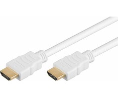 Goobay Kabelis HDMI-HDMI 19pol kištukai 1.5m (HDMI 1.4), baltas