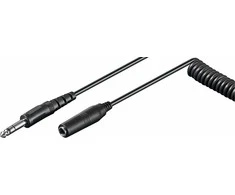Premiumcord Kabelis Goobay Jack 6.3mm - Jack 6.3mm 5m juoda (50016)